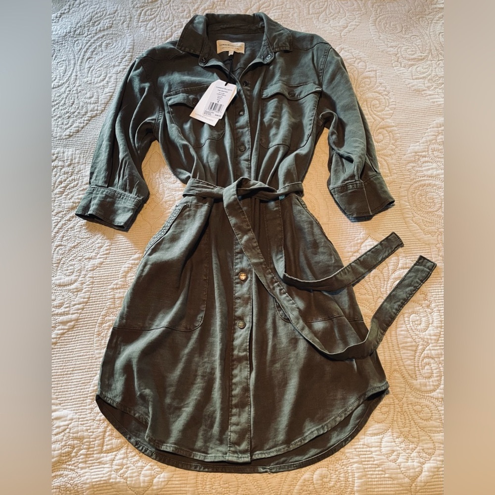 Current/Elliot Linen Shirt Dress